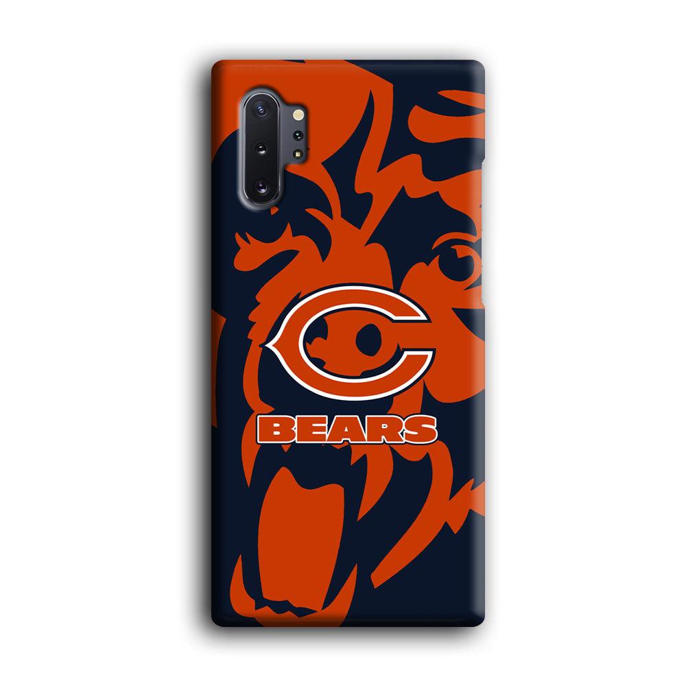 Chicago Bears Scream Silhouette Samsung Galaxy Note 10 Plus Case-Oxvistore