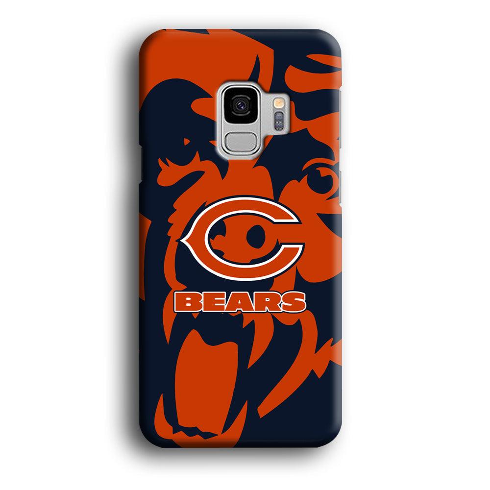 Chicago Bears Scream Silhouette Samsung Galaxy S9 Case-Oxvistore