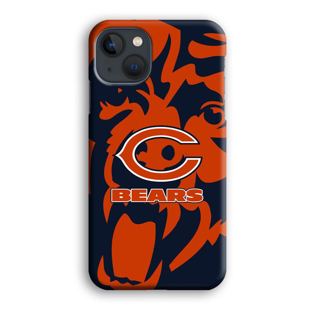 Chicago Bears Scream Silhouette iPhone 13 Case-Oxvistore