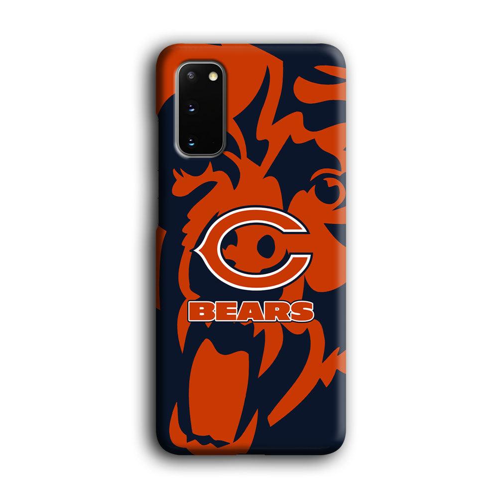 Chicago Bears Scream Silhouette Samsung Galaxy S20 Case-Oxvistore