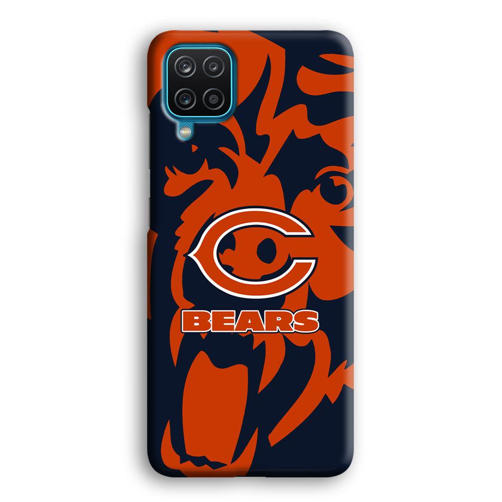 Chicago Bears Scream Silhouette Samsung Galaxy A12 Case-Oxvistore