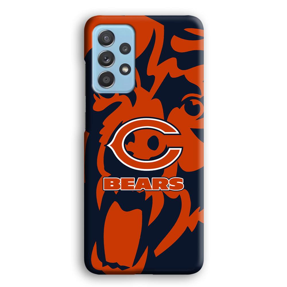 Chicago Bears Scream Silhouette Samsung Galaxy A52 Case-Oxvistore