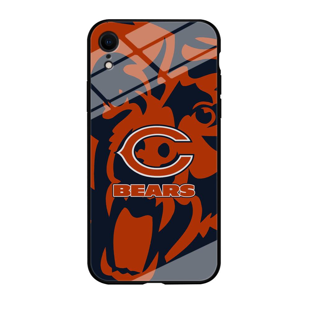 Chicago Bears Scream Silhouette iPhone XR Case-Oxvistore