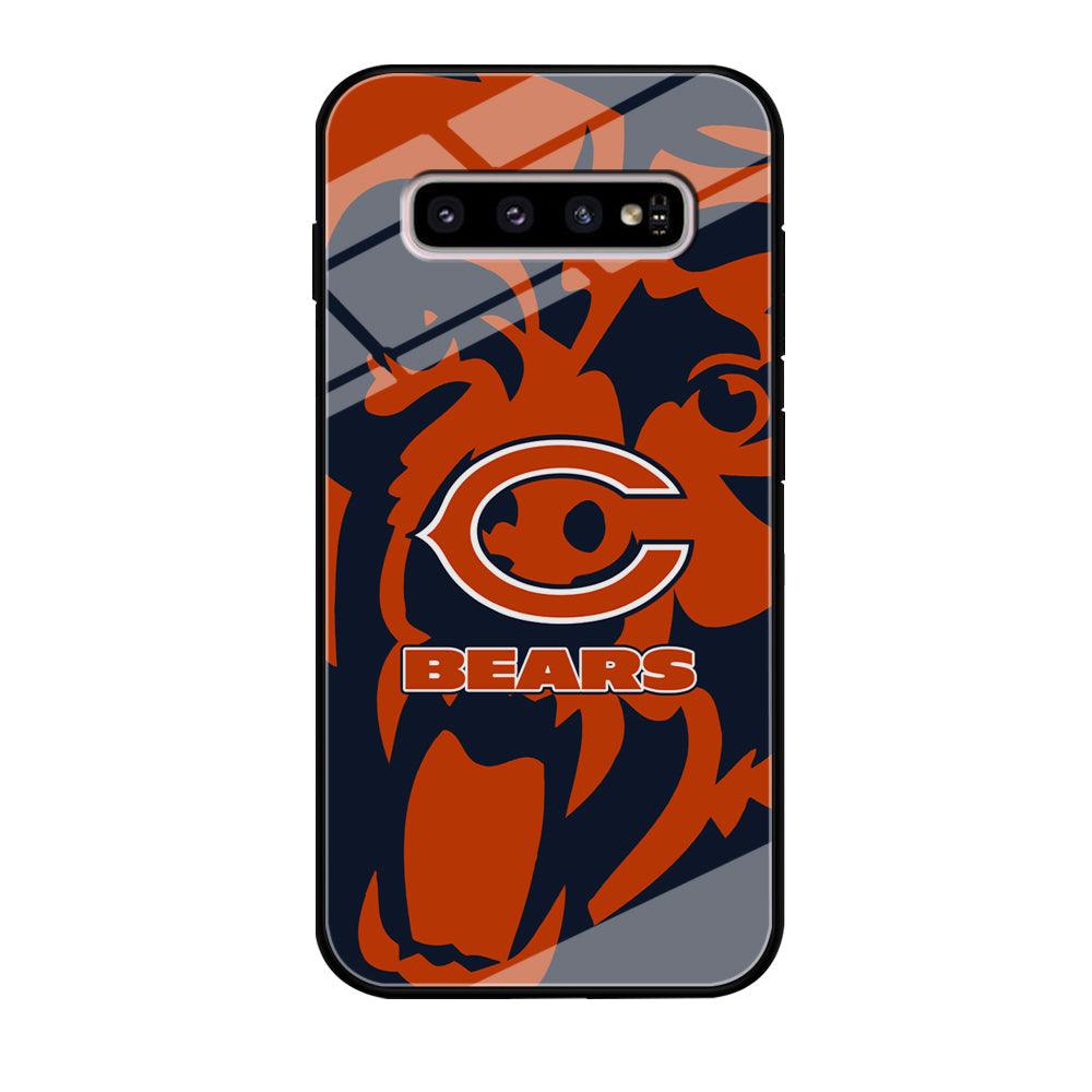 Chicago Bears Scream Silhouette Samsung Galaxy S10 Plus Case-Oxvistore