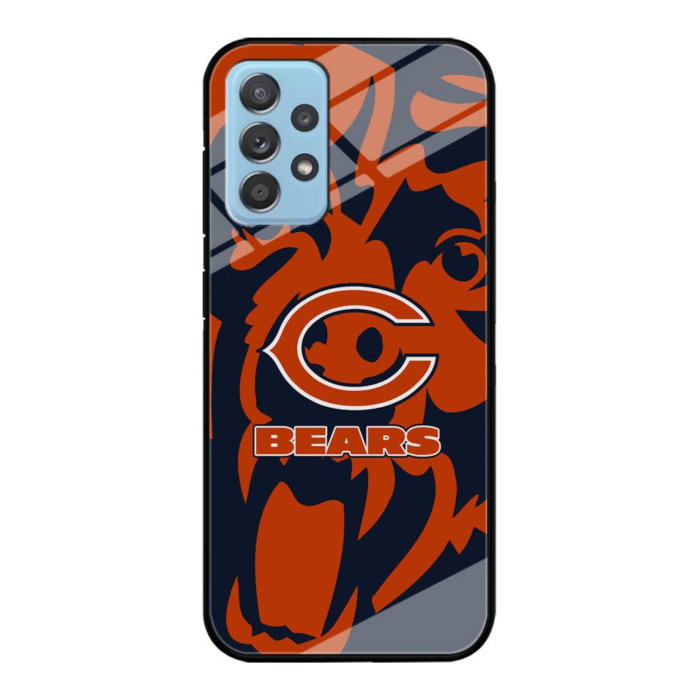 Chicago Bears Scream Silhouette Samsung Galaxy A52 Case-Oxvistore