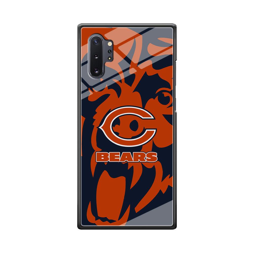 Chicago Bears Scream Silhouette Samsung Galaxy Note 10 Plus Case-Oxvistore