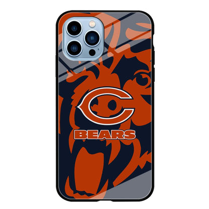 Chicago Bears Scream Silhouette iPhone 15 Pro Max Case-Oxvistore