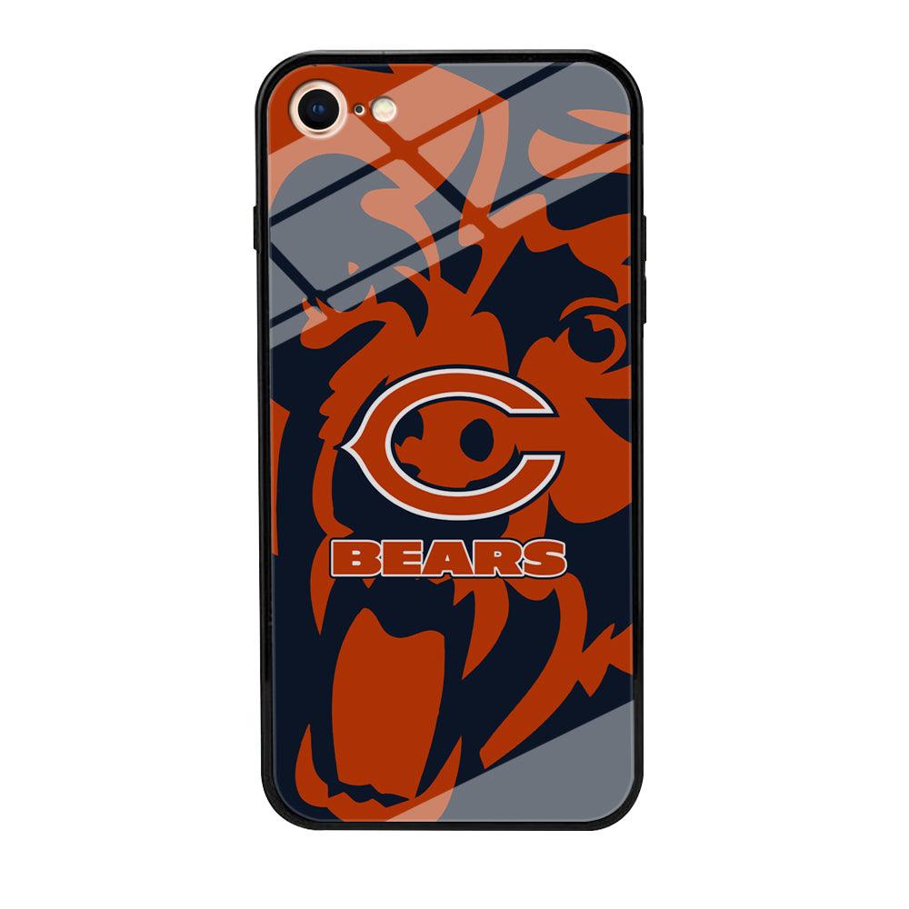 Chicago Bears Scream Silhouette iPhone 8 Case-Oxvistore