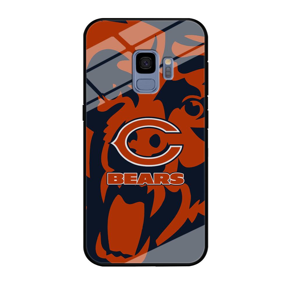 Chicago Bears Scream Silhouette Samsung Galaxy S9 Case-Oxvistore