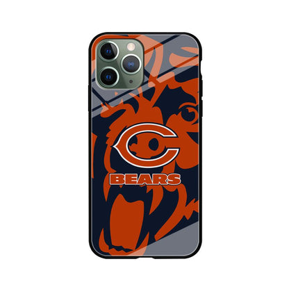 Chicago Bears Scream Silhouette iPhone 11 Pro Case-Oxvistore