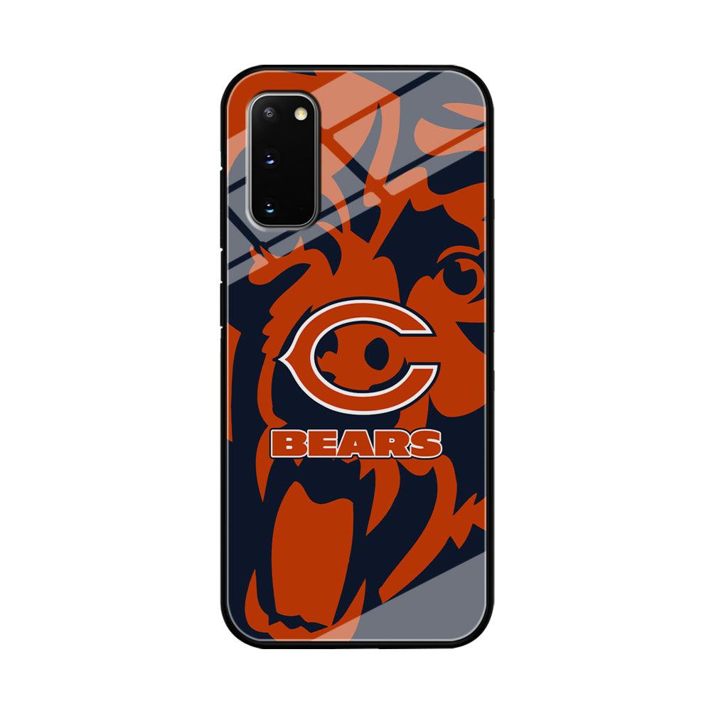 Chicago Bears Scream Silhouette Samsung Galaxy S20 Case-Oxvistore