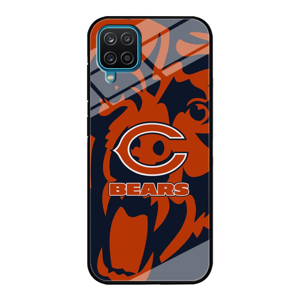 Chicago Bears Scream Silhouette Samsung Galaxy A12 Case-Oxvistore