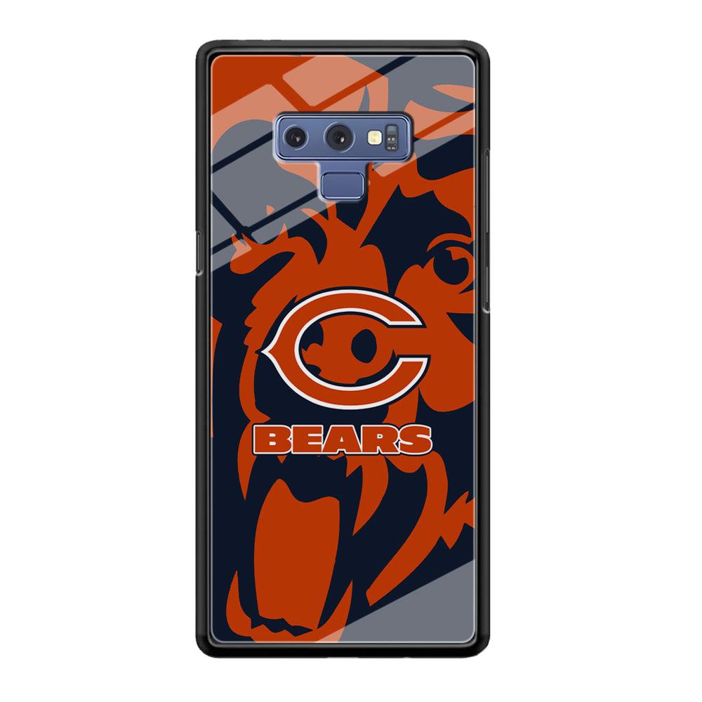 Chicago Bears Scream Silhouette Samsung Galaxy Note 9 Case-Oxvistore