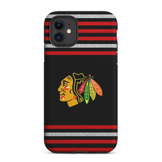 Chicago Blackhawks Logo 2 in 1 Tough Phone Case-Oxvistore