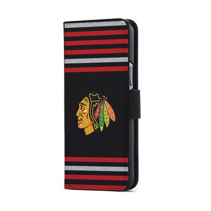 Chicago Blackhawks Logo Flip Wallet Phone Case