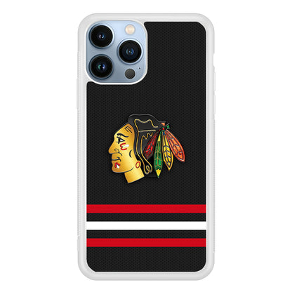 Chicago Blackhawks Pattern 2D Rubber Phone Case