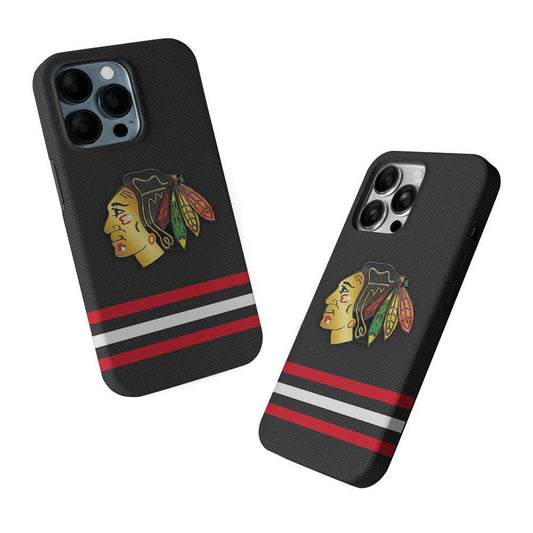 Chicago Blackhawks Pattern 2 in 1 Tough Phone Case-Oxvistore