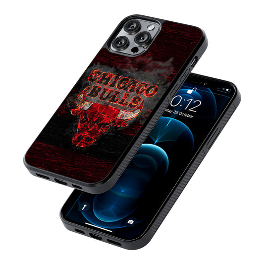 Chicago Bulls Burn 2D Rubber Phone Case