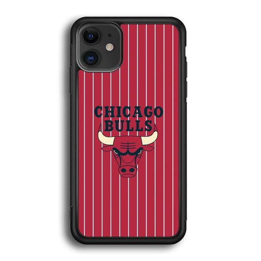 Chicago Bulls Extension of Passion iPhone 11 Case-Rubber Black (2D Case)-Oxvistore