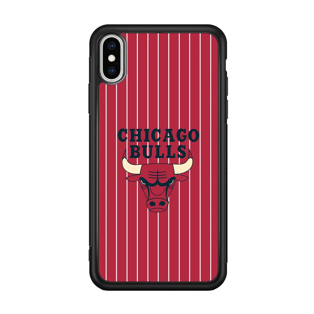 Chicago Bulls Extension of Passion iPhone X Case-Rubber Black (2D Case)-Oxvistore