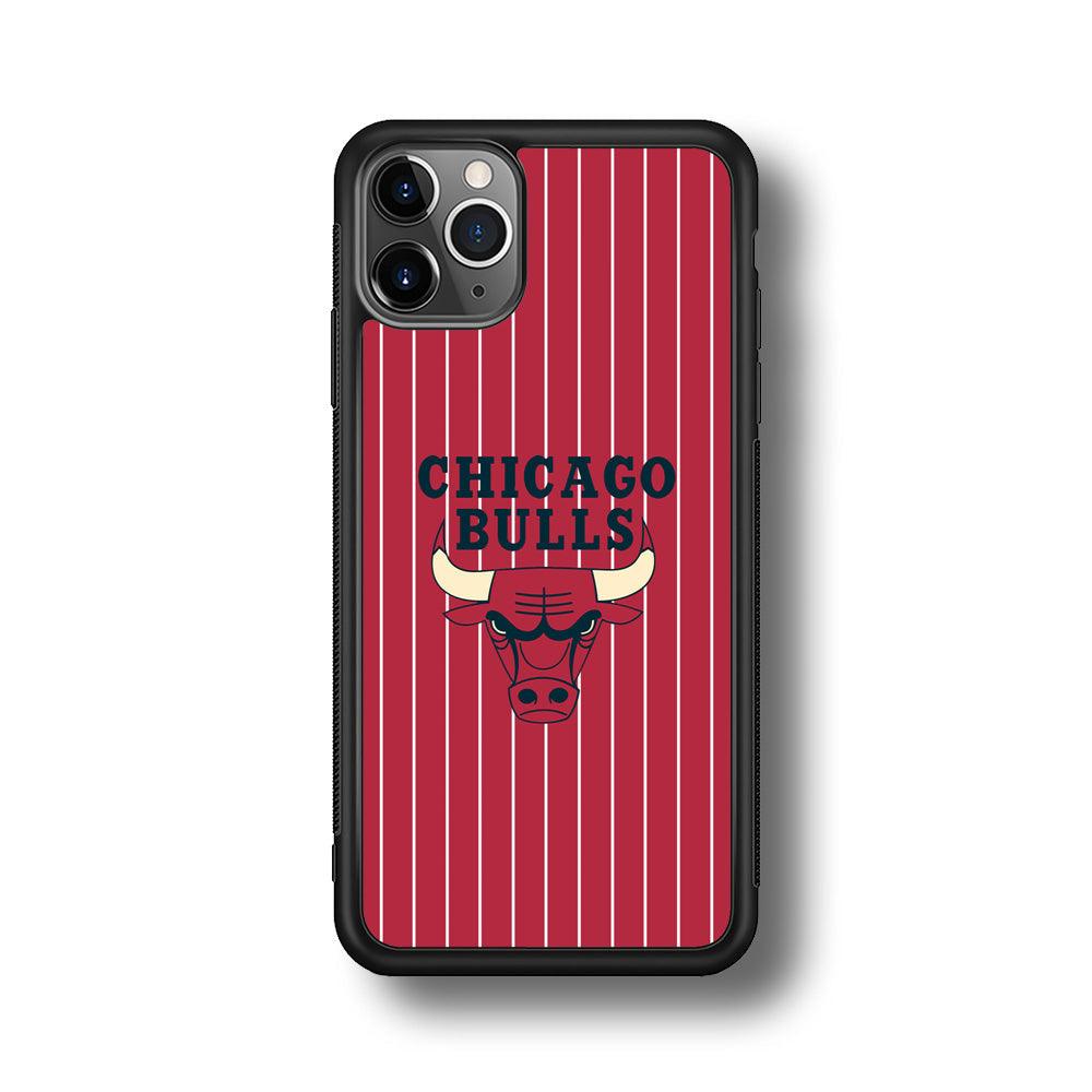 Chicago Bulls Extension of Passion iPhone 11 Pro Max Case-Rubber Black (2D Case)-Oxvistore