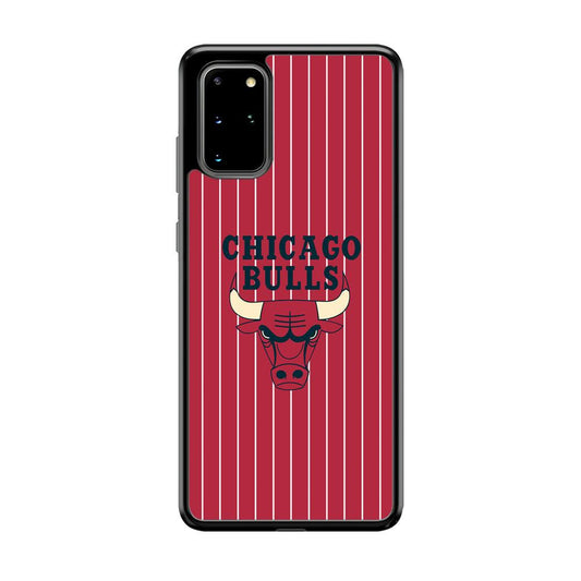 Chicago Bulls Extension of Passion Samsung Galaxy S20 Plus Case-Rubber Black (2D Case)-Oxvistore