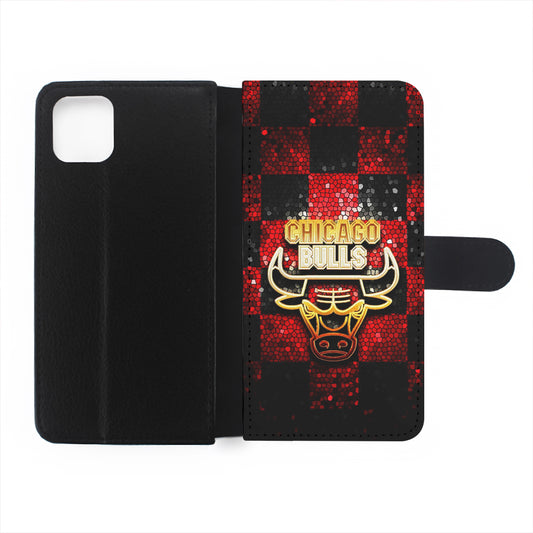 Chicago Bulls Glitter Flip Wallet Phone Case