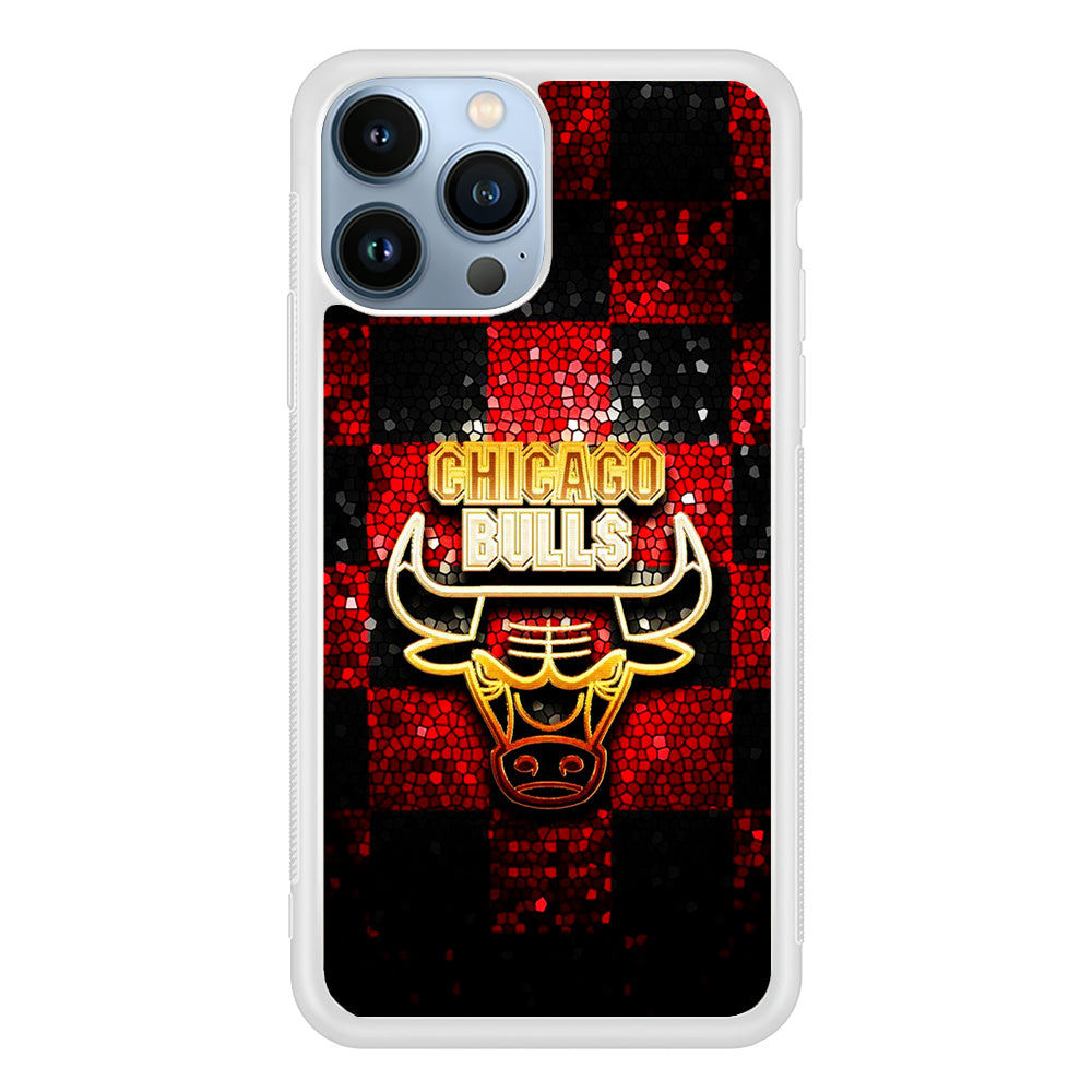 Chicago Bulls Glitter 2D Rubber Phone Case