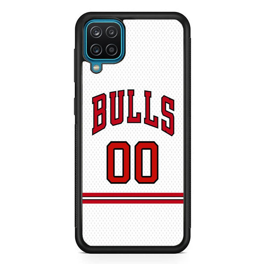 Chicago Bulls Red Line Jersey Samsung Galaxy A12 Case-Oxvistore