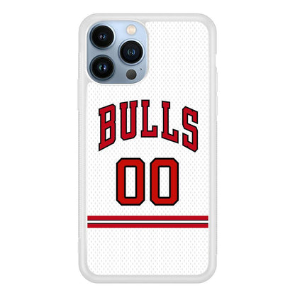 Chicago Bulls Red Line Jersey iPhone 15 Pro Case-Oxvistore