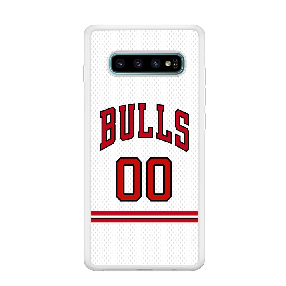 Chicago Bulls Red Line Jersey Samsung Galaxy S10 Plus Case-Oxvistore