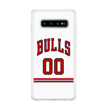 Chicago Bulls Red Line Jersey Samsung Galaxy S10 Plus Case-Oxvistore