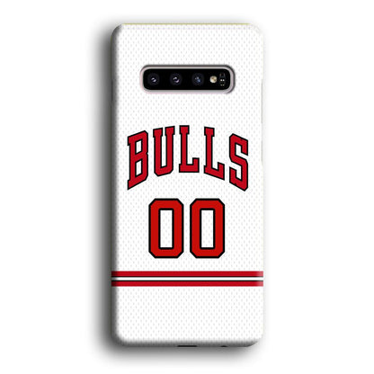 Chicago Bulls Red Line Jersey Samsung Galaxy S10 Plus Case-Oxvistore