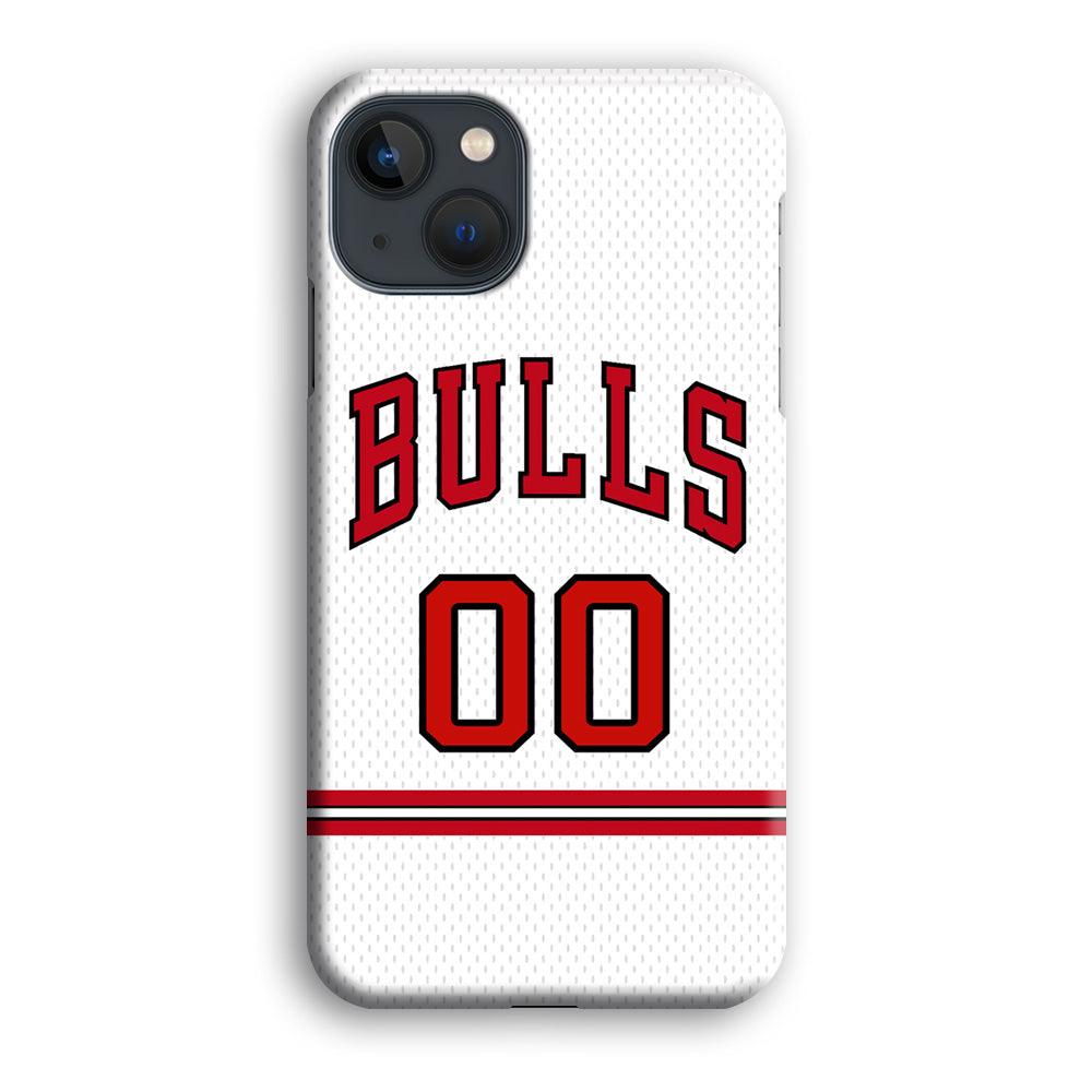 Chicago Bulls Red Line Jersey iPhone 15 Plus Case-Oxvistore