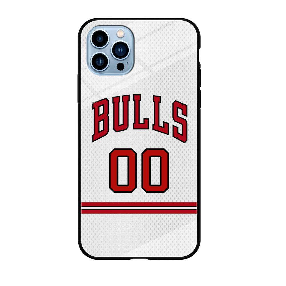 Chicago Bulls Red Line Jersey iPhone 12 Pro Case-Oxvistore