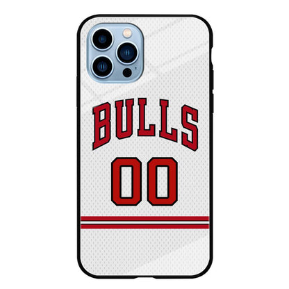 Chicago Bulls Red Line Jersey iPhone 15 Pro Max Case-Oxvistore