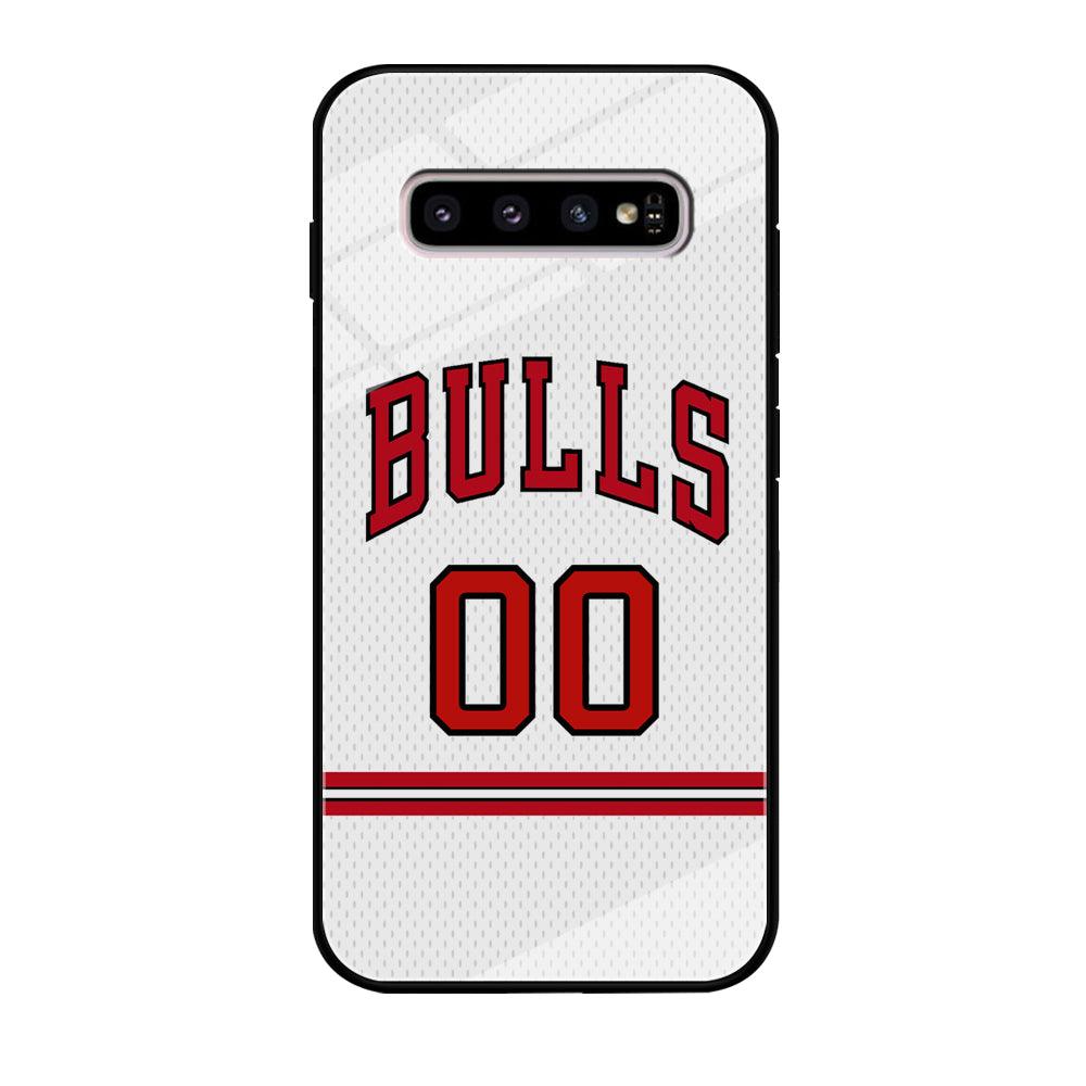 Chicago Bulls Red Line Jersey Samsung Galaxy S10 Plus Case-Oxvistore