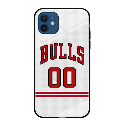 Chicago Bulls Red Line Jersey iPhone 12 Case-Oxvistore