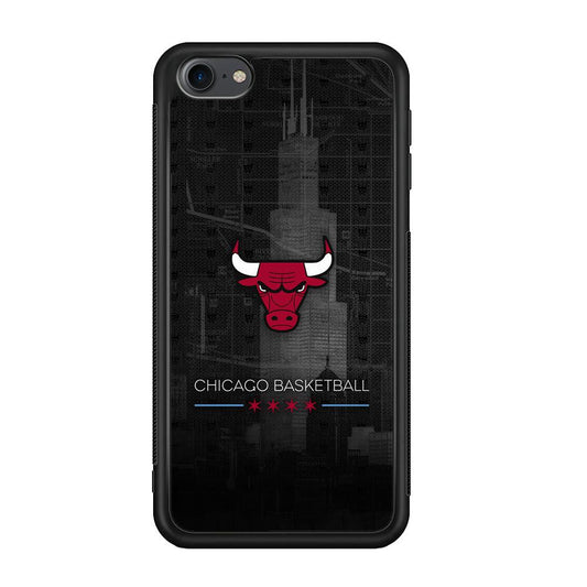 Chicago Bulls Soul of The City iPod Touch 6 Case-Rubber Black (2D Case)-Oxvistore