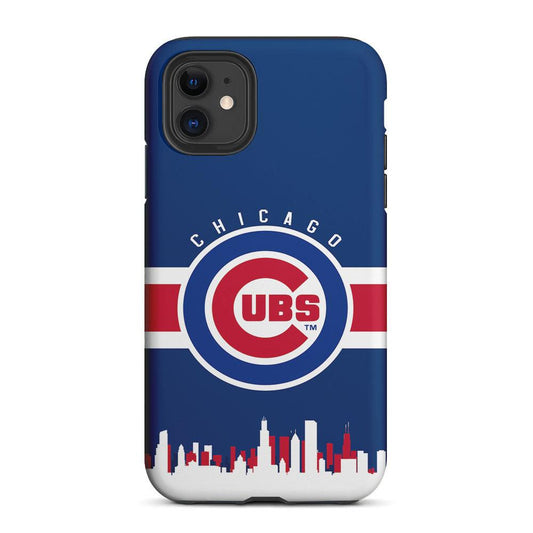 Chicago Cubs Logo 2 in 1 Tough Phone Case-Oxvistore