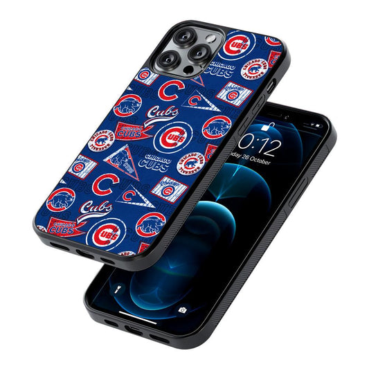 Chicago Cubs Retro 2D Rubber Phone Case-Oxvistore