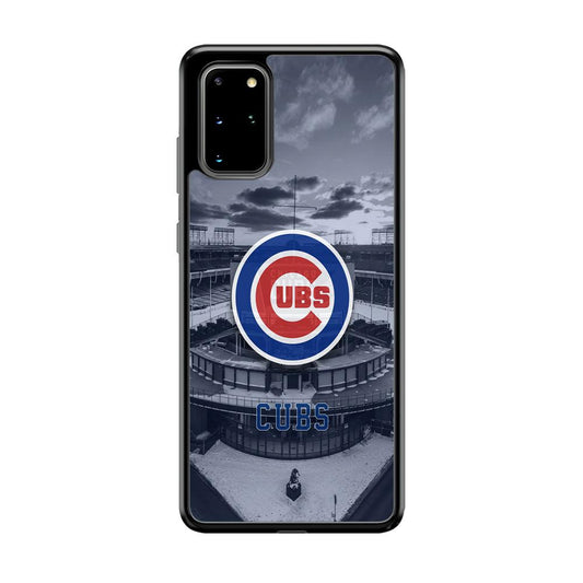 Chicago Cubs Season of Winter Samsung Galaxy S20 Plus Case-Rubber Black (2D Case)-Oxvistore