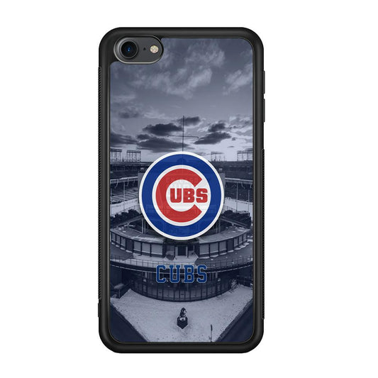 Chicago Cubs Season of Winter iPod Touch 6 Case-Rubber Black (2D Case)-Oxvistore
