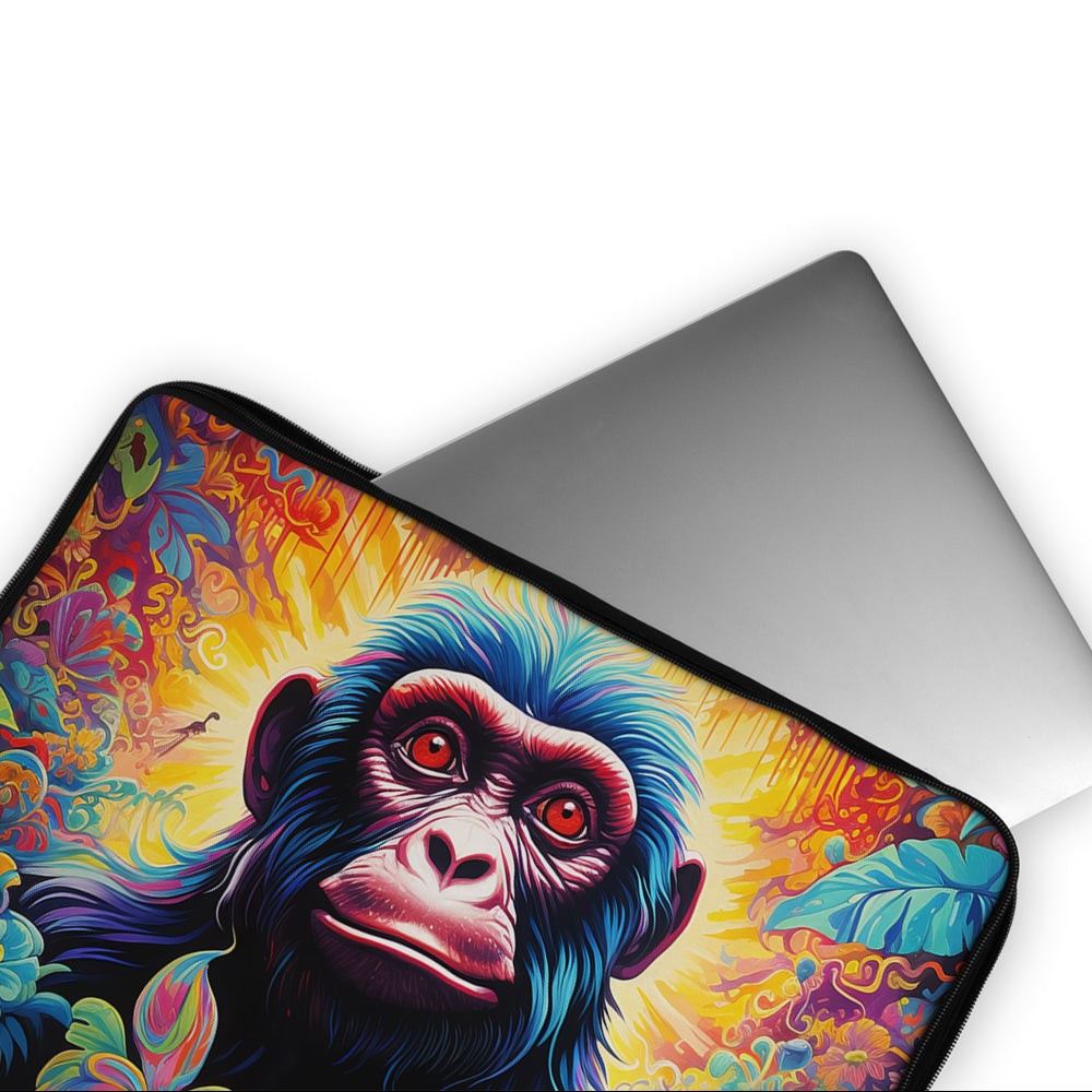 Chimpanzee Colorful Art Laptop Sleeve Protective Cover