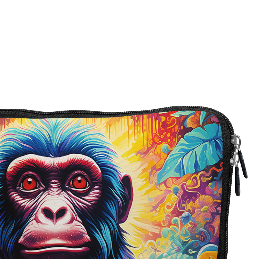 Chimpanzee Colorful Art Laptop Sleeve Protective Cover