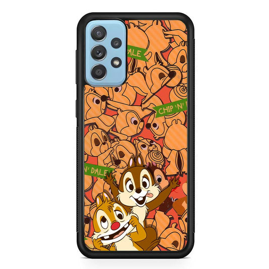 Chip N Dale Face of The Day Samsung Galaxy A72 Case-Rubber Black (2D Case)-Oxvistore