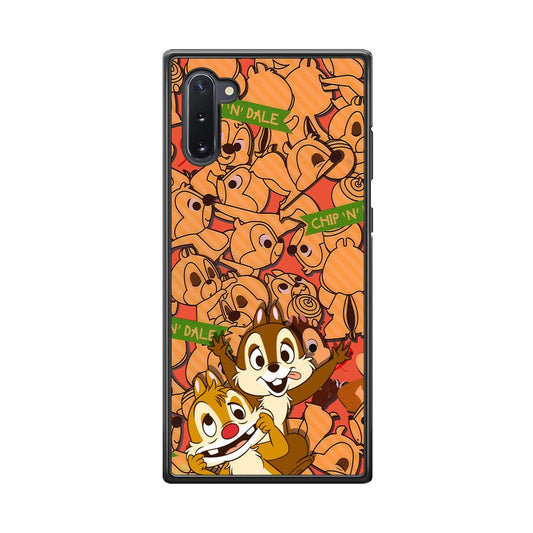 Chip N Dale Face of The Day Samsung Galaxy Note 10 Case-Rubber Black (2D Case)-Oxvistore