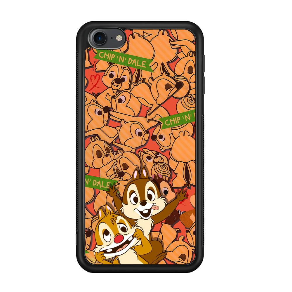Chip N Dale Face of The Day iPod Touch 6 Case-Rubber Black (2D Case)-Oxvistore
