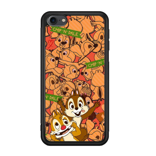 Chip N Dale Face of The Day iPod Touch 6 Case-Rubber Black (2D Case)-Oxvistore