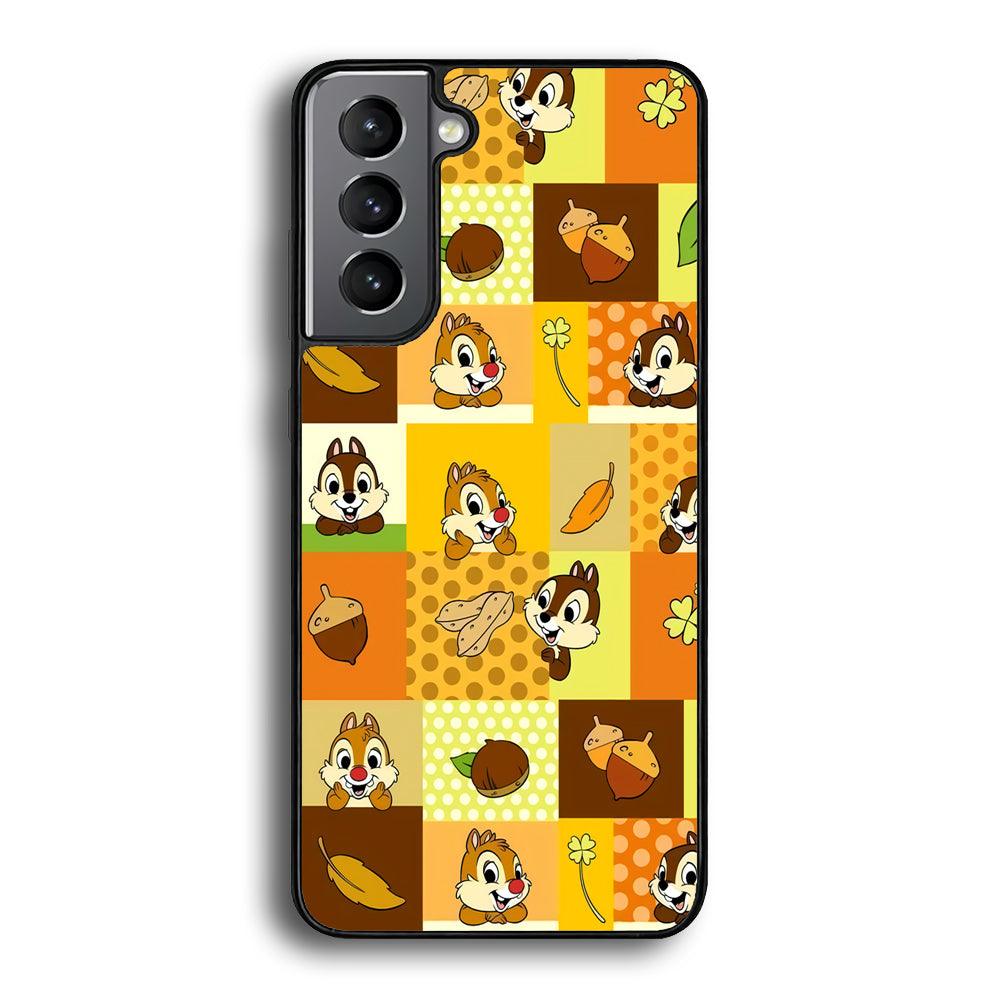 Chip N Dale Framing The Smiles Samsung Galaxy S24 Plus Case-Rubber Black (2D Case)-Oxvistore